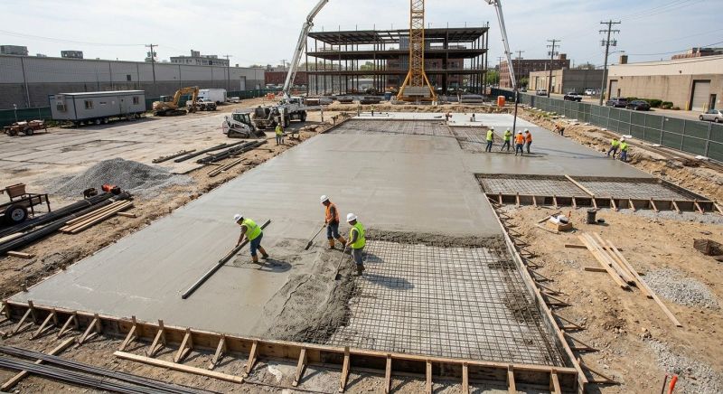 Commercial Slab Construction in Woodbridge, VA